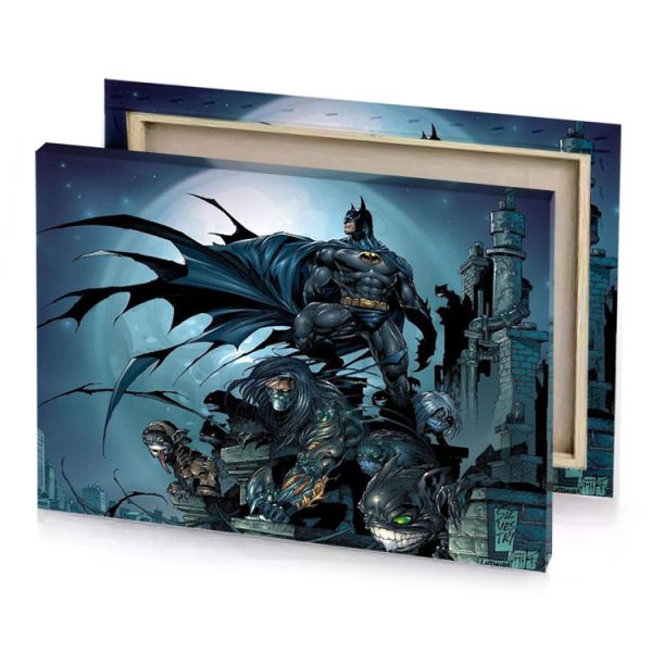 batman and s castle smoky black canvas - Image 4