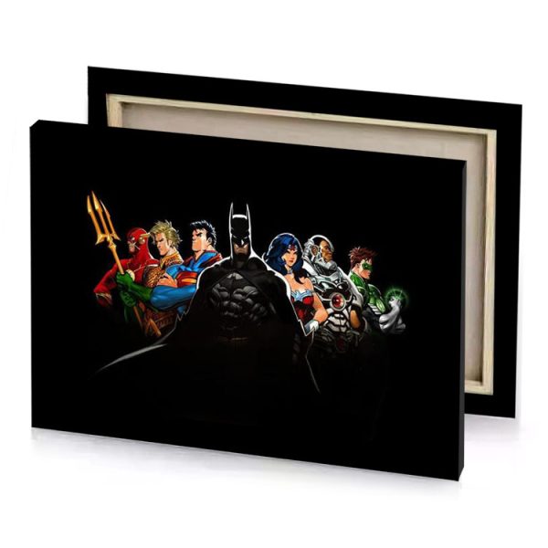 batman superman wonder smoky black canvas - Image 4