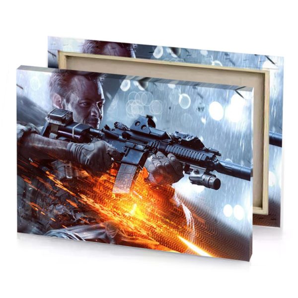 battlefield 2 wallpapers yellow orange canvas - Image 4