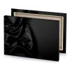 black silk fabric background bistre canvas - Image 4