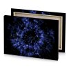 blue fireworks exploding in the dark midnight canvas - Image 4