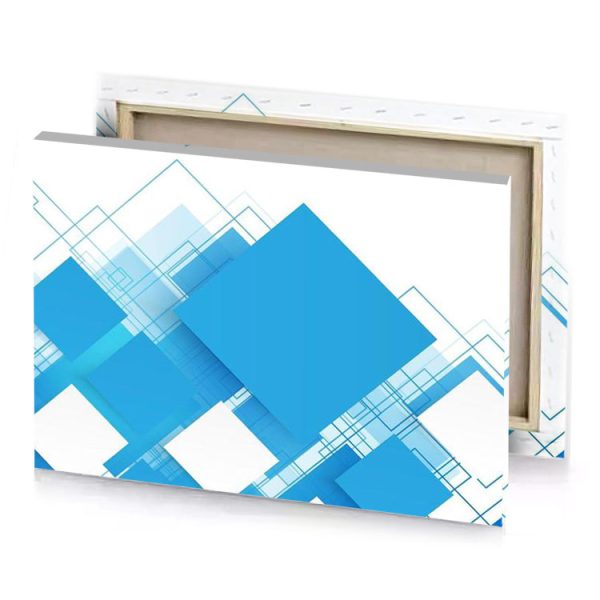 blue squares abstract background maximum canvas - Image 4