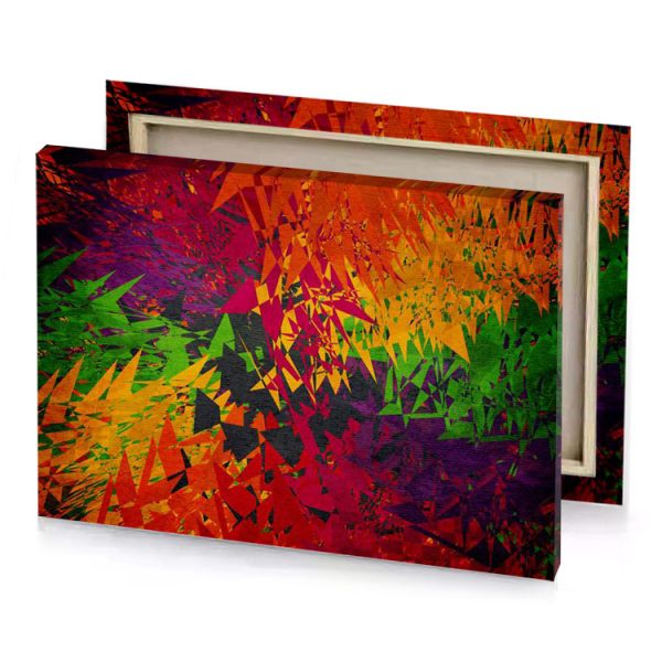 colorful abstract background with a gr effect brown canvas - Image 4