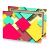 colorful geometric pattern raspberry canvas - Image 4