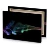colorful smoke on black background prussian blue canvas - Image 4