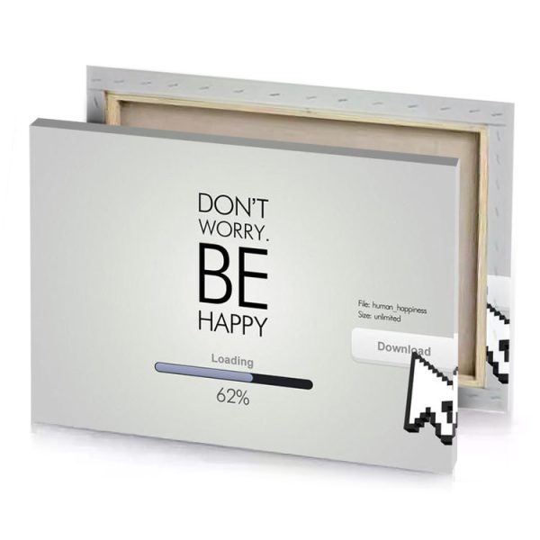 dont worry be happy loading manatee canvas - Image 4