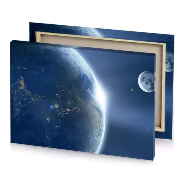 earth wallpapers dark slate blue canvas - Image 4