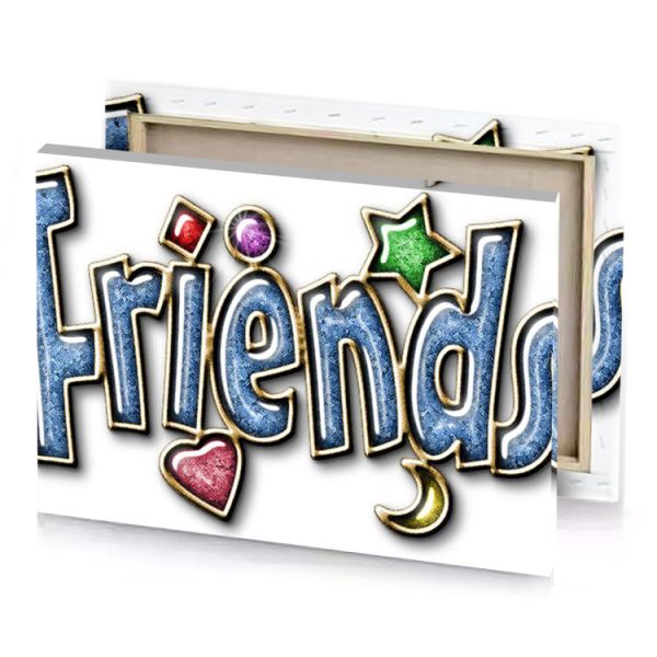 friends logo slate gray canvas - Image 4