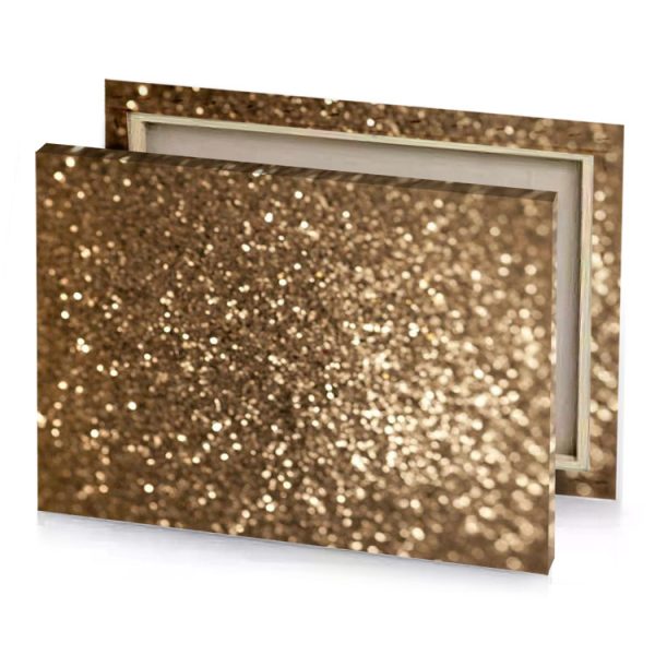 gold glitter background sepia canvas - Image 4