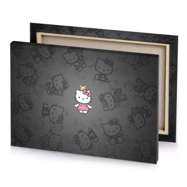 hello kitty wallpapers gray canvas - Image 4