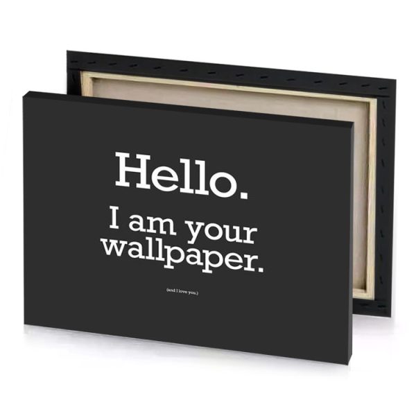 hello white smoke canvas - Image 4