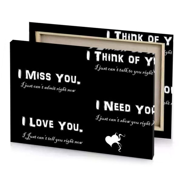 i miss you smoky black canvas - Image 4
