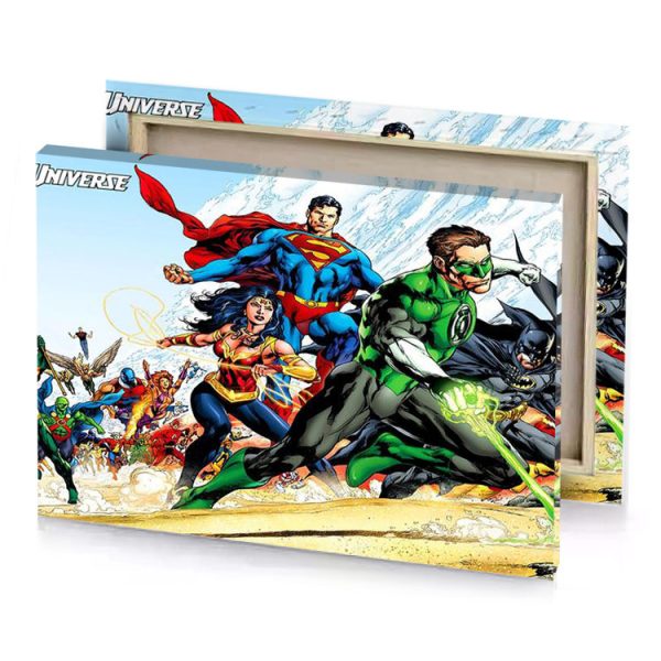 justice league dc comics smoky black canvas - Image 4