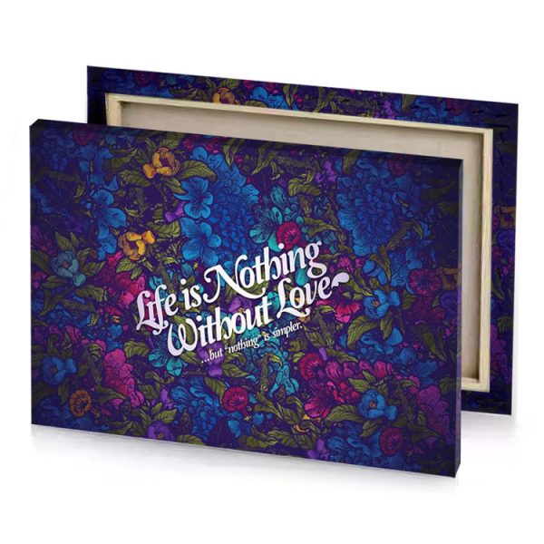 life is not a virtue midnight blue canvas - Image 4