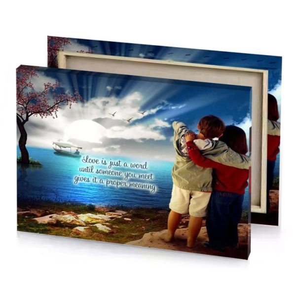 love quotes for him sky blue canvas - Image 4