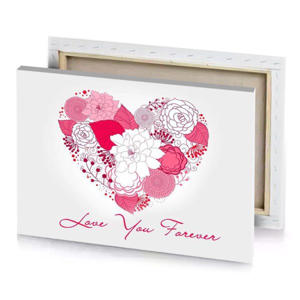 love you forever wallpapers pale violet red canvas - Image 4