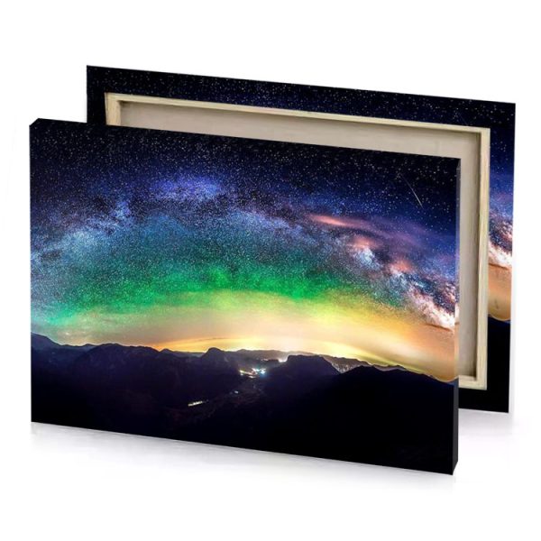 milky over the mountains medium sea green canvas - Image 4