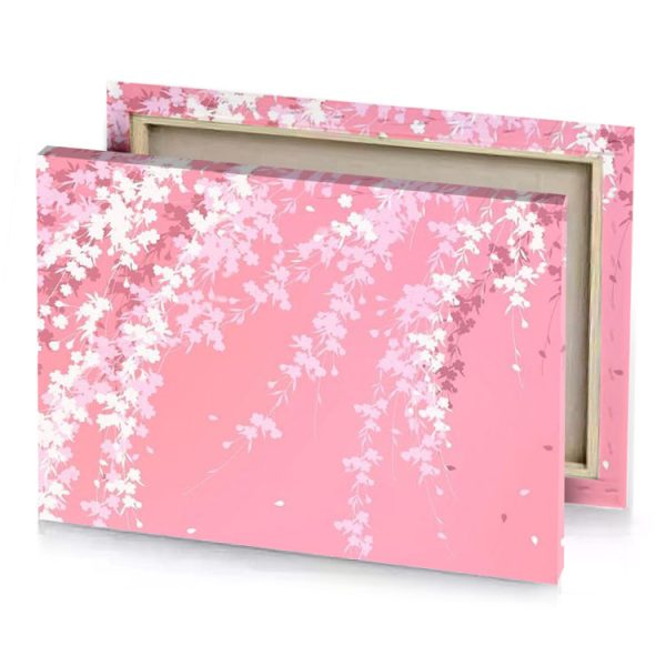 pink flowers wallpapers light canvas - Image 4