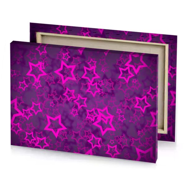 pink stars wallpapers purple canvas - Image 4