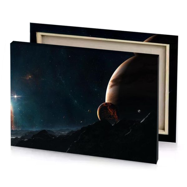 planets wallpapers smoky black canvas - Image 4
