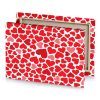 red hearts on white background lust canvas - Image 4