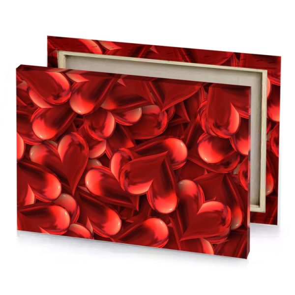 red hearts wallpapers firebrick canvas - Image 4