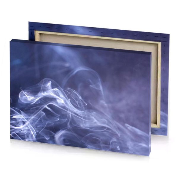 smoke on a dark background glaucous canvas - Image 4