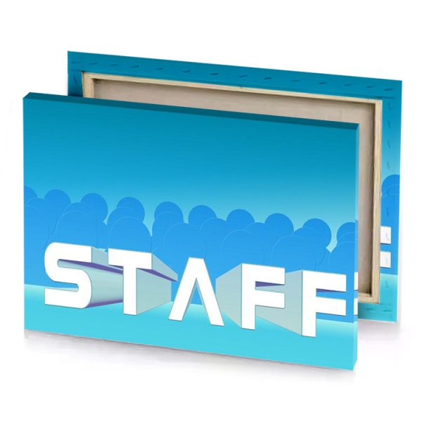 staff staffs are standing in a line of with the dodger blue canvas - Image 4