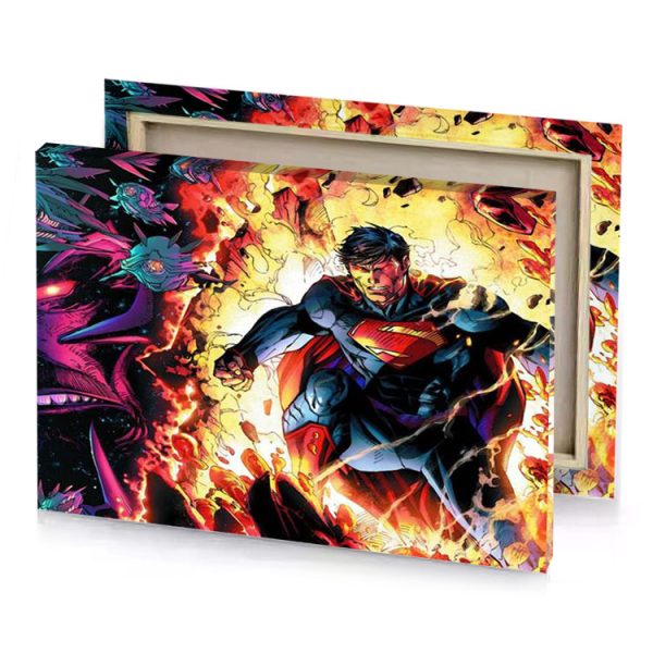 superman wallpapers champagne canvas - Image 4