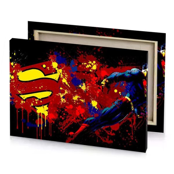 superman wallpapers hd dark red canvas - Image 4