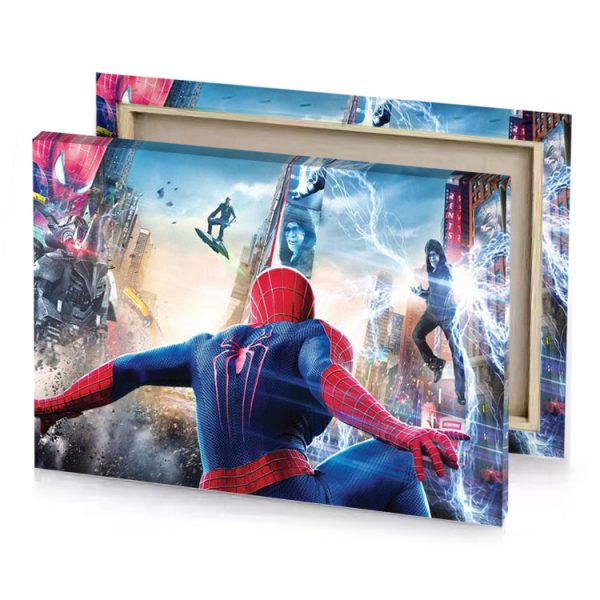 the amazing spider man in linen canvas - Image 4