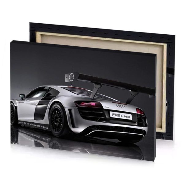 the audi r1 concept is shown in this image silver canvas - Image 4