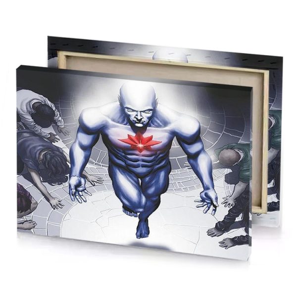 the cover to new 52 featuring a man with red lavender canvas - Image 4