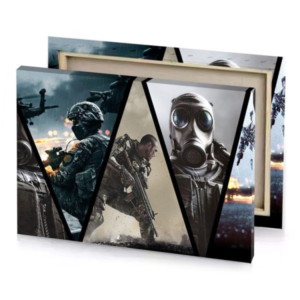 the division of rosy brown canvas - Image 4