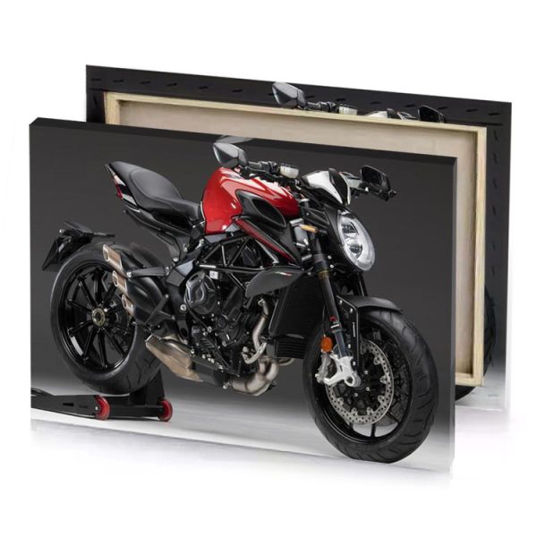 the duc is a motorcycle that designed to be smoky black canvas - Image 4