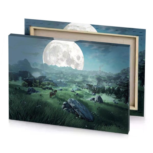 the elder s moon in sky light slate gray canvas - Image 4