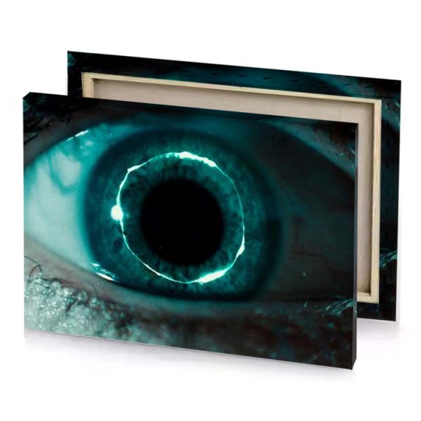 the eye of a person with blue eyes sapphire canvas - Image 4
