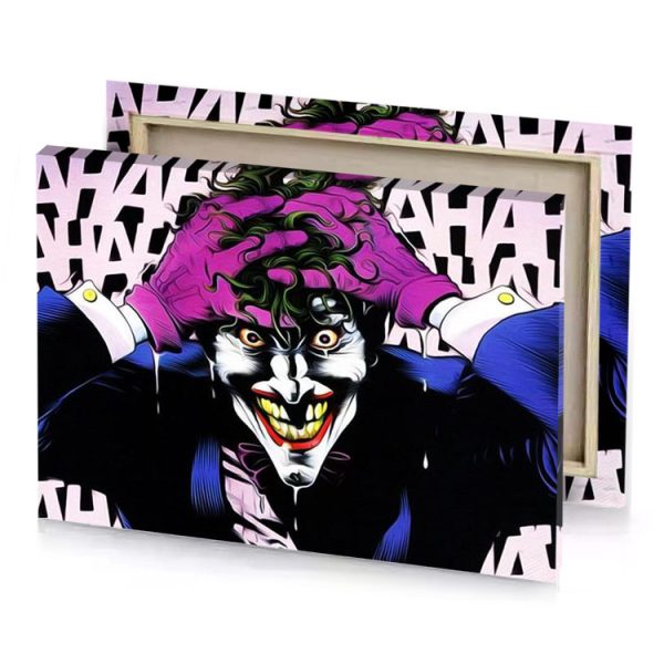 the joker is a character in batman comics violet red canvas - Image 4