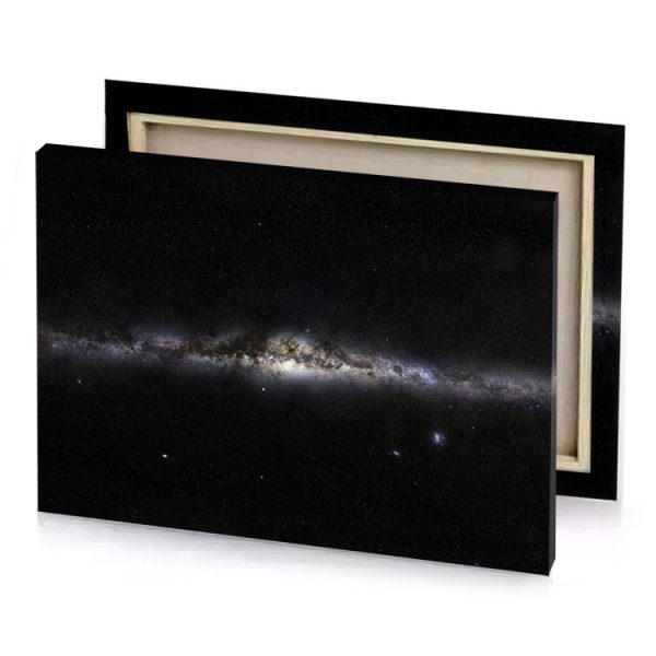 the milky with a bright star in middle gray canvas - Image 4