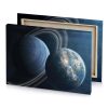 the planet and its rings moonstone blue canvas - Image 4