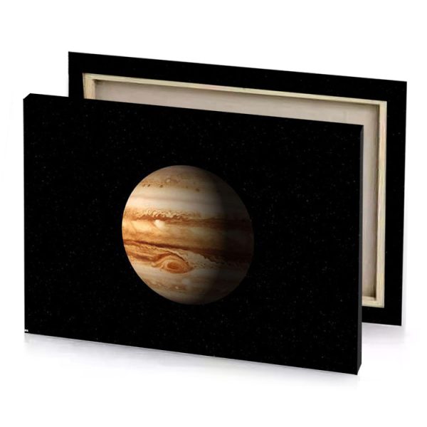 the planet jupiter with its red spot visible copper canvas - Image 4