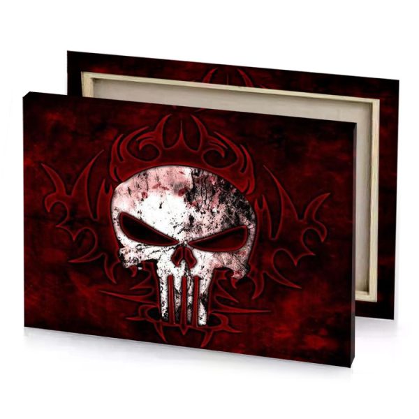 the punish skull wallpapers zinnwaldite brown canvas - Image 4