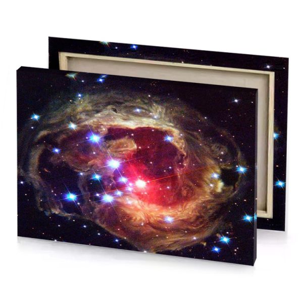 the rose nebula a planetary star cluster in constellation garnet canvas - Image 4