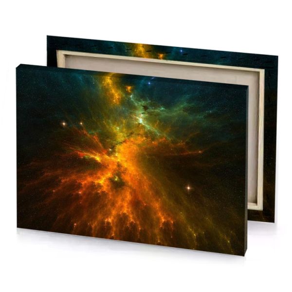 the star forming nebula tangerine canvas - Image 4