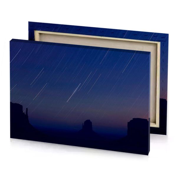 the stars are streaking across sky above monument national park sapphire canvas - Image 4