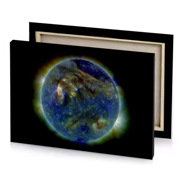 the sun as seen by nasa s hub spacecraft prussian blue canvas - Image 4