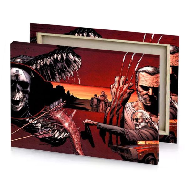 the walking dead wallpaper brown canvas - Image 4