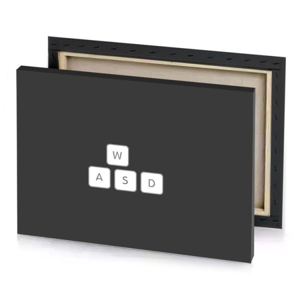 the word is a white block with asd snow canvas - Image 4