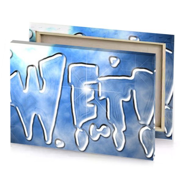 the words we are in clouds iceberg canvas - Image 4