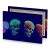 three men s heads with different colors sea green canvas - Image 4